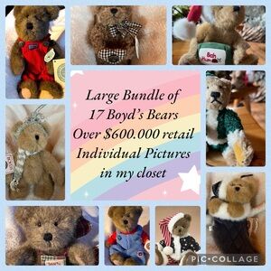 Boyd’s Bear’s Bundle to get Great prices. Excellent collection.
